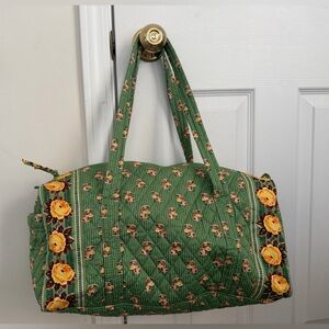 Green Bunny Print Vera Bradley small duffle